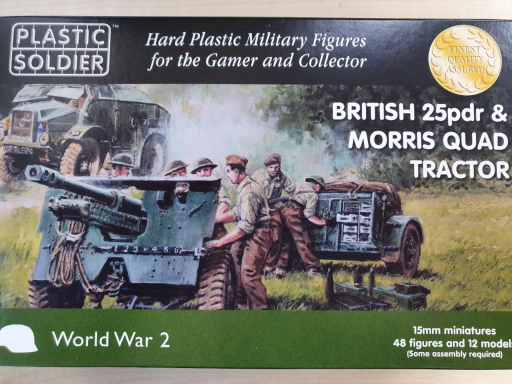 15mm 25 pdr gun and Morris quad tractor