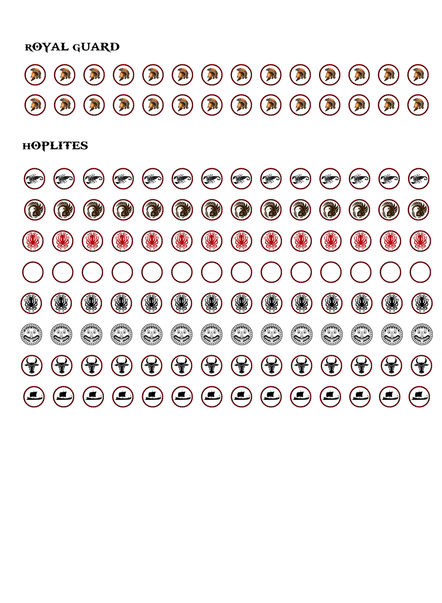 Free shield decals for our 15mm Ultracast Greeks – The Plastic Soldier ...