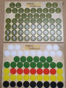 Mortem et Gloriam Grass Play Punchboard tokens/discs