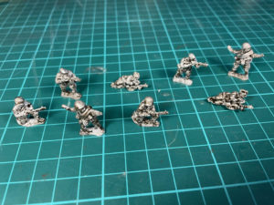 20mm Russian Infantry SMG squad (metal)