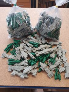 168 PLASTIC SPACE SHIPS: 72 GREY TRANSPORTERS + 96 GREEN CRUISERS!!